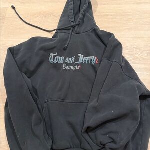 Tom and Jerry Youngla Black Hoodie